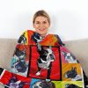 3D Cute French Bulldog Blanket Animal Dog Print Flannel Throw Blanket for Puppy Dog Crib Bed Couch Sofa Super Soft Lightweight Throw Frenchie Gifts fo