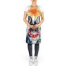French Bulldog Luau Apron Cooking Kitchen Server Baking Crafts Gardening for Adult Women Men, Unisex, Large, Multicolor