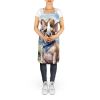 French Bulldog Cowboy Welcome Apron Cooking Kitchen Server Baking Crafts Gardening for Adult Women Men, Unisex, Large, Multicolor