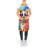 Pomeranian Hippie Dawg Apron Cooking Kitchen Server Baking Crafts Gardening for Adult Women Men, Unisex, Large, Multicolor