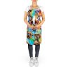 Boxer Hippie Dawg Apron Cooking Kitchen Server Baking Crafts Gardening for Adult Women Men, Unisex, Large, Multicolor