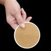 American Bulldog Spring Garden Large Sandstone Coasters Pack of 4 Absorbent Round Coasters Decor Gifts for Men or Women, 4 in, Multicolor