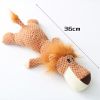 Plush Cartoon Puppy Dog Toy Pet Dog Chew Squeak Toys For Small Dogs Teeth Grinding Pet Products Dog Accessories